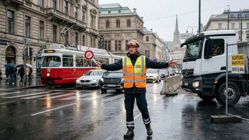 Verkehrssicherungsposten in Wien: Sicherheit auf Baustellen